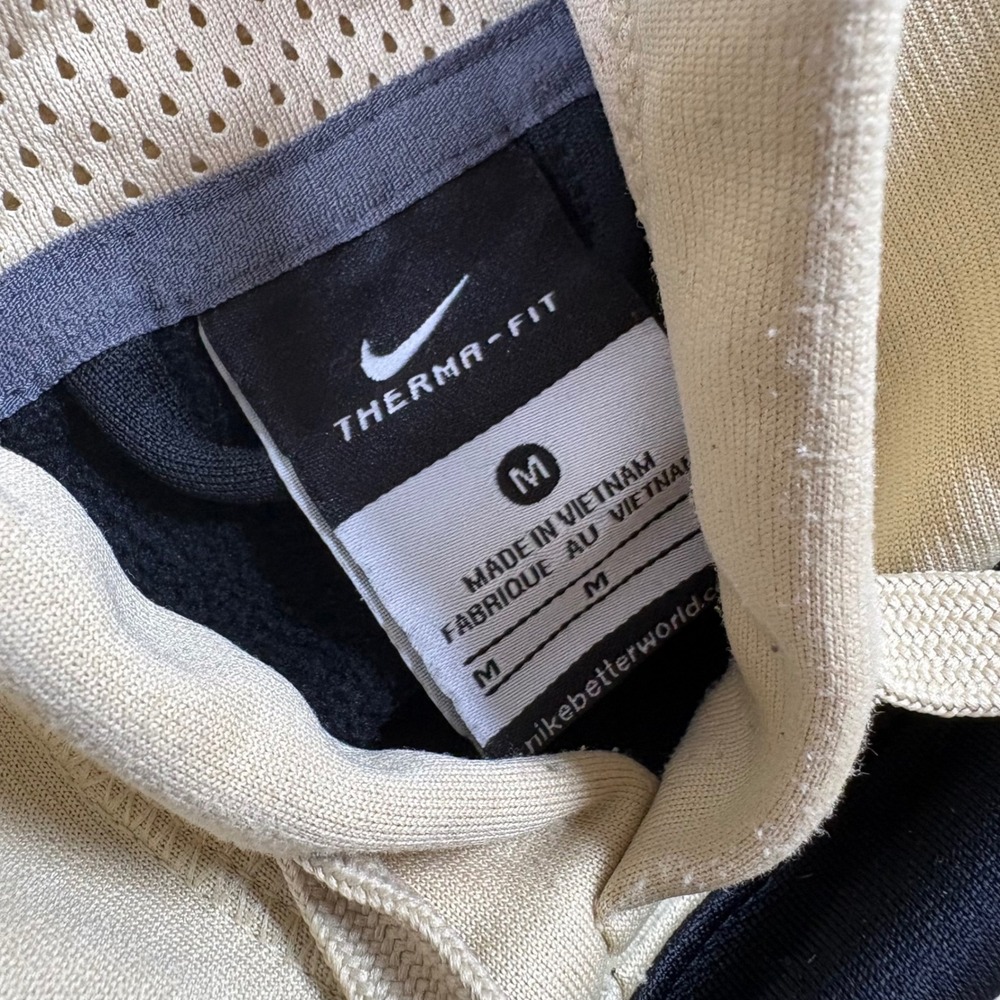 Nike Purdue Boilers Hoodie Mens Medium Black Gold Therma-FIT NCAA Sweatshirt - Picture 4 of 12